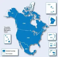 GPS Map of North America Map for Garmin Devices - On micro SD Card