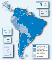 GPS Map of South America for Garmin Devices-On Micro SD Card